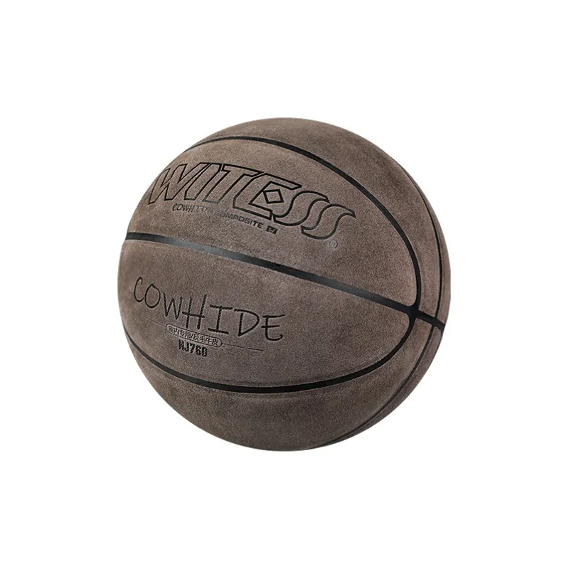 WITESS Eyewitness Series Cow Leather Basketball Gray Size 7 Training Match Unisex-1