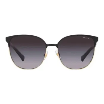Polo Ralph Lauren Plate And Metal Browline Sunglasses Women's Black