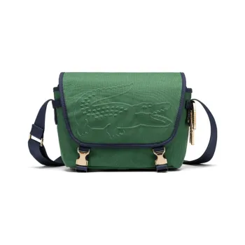 LACOSTE Polyamide Messenger Bag Shoulder Bag Crossbody Bag Small Size Unisex Green
