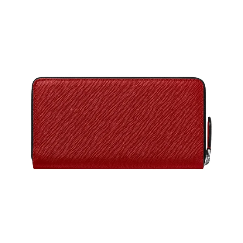MONTBLANC Calfskin Wallet Men's Red-1