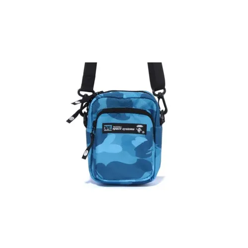 BAPE Honeycomb Camo Mini Shoulder Bag Blue