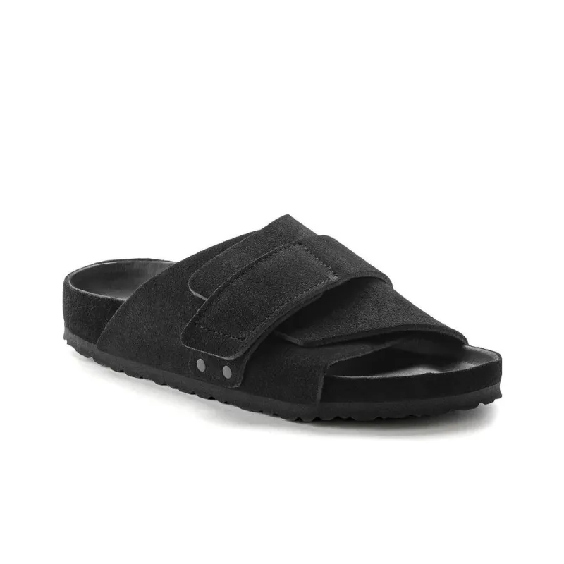 Birkenstock Kyoto Suede Leather Sandals 'Black'-1