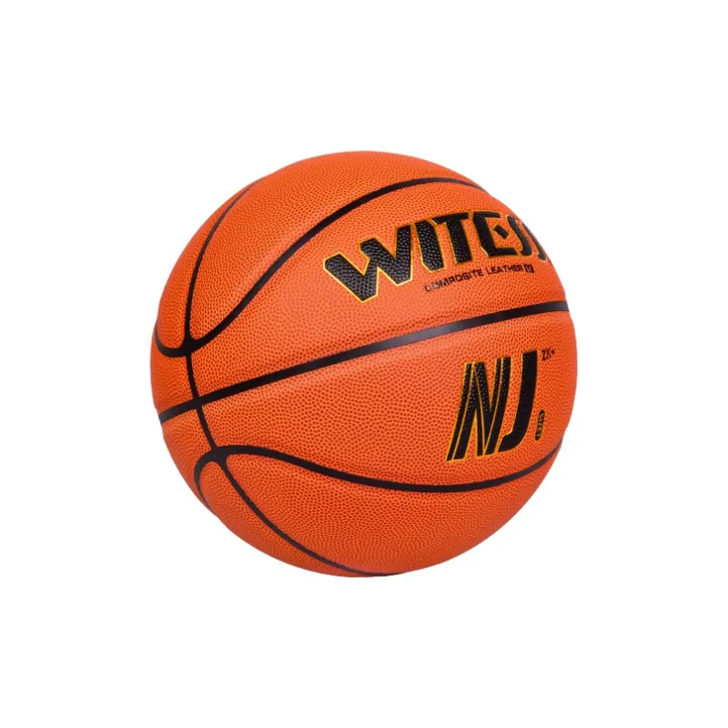 WITESS Microfiber Leather Basketball Orange Red Size 7 Training Unisex-2