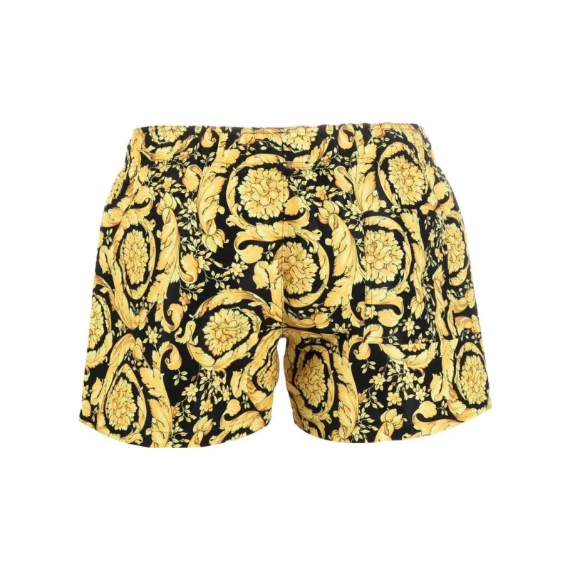 VERSACE Baroque print Drawstring Shorts-1
