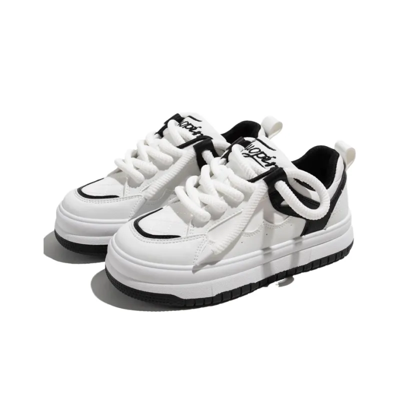 TUOPIN Warm Slip-Resistant Height Increasing Low-Top Skateboard Shoes Women's-11