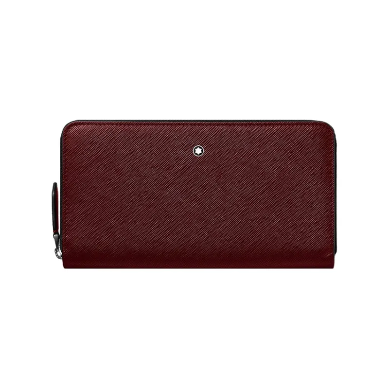 MONTBLANC Cow Leather Wallet Men's Burgundy-0