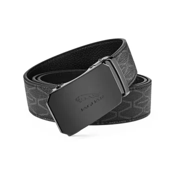 JAGUAR Matte Automatic Buckle PVC Cow Leather Leather Belts Men's 3.5cm