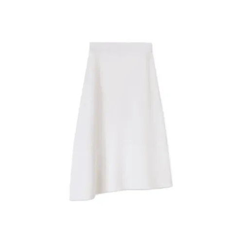 JIL SANDER Asymmetric Linen Midi Skirt