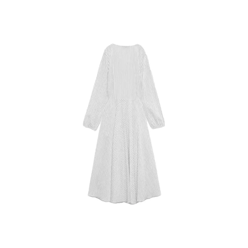 ZARA Long-Sleeved Dresses Women's White-1