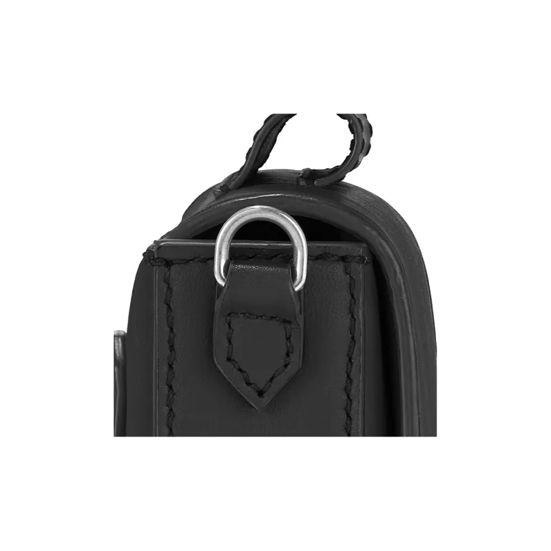 MONTBLANC Calfskin Planner Bag, One Shoulder Crossbody Clutch Men's Black-3