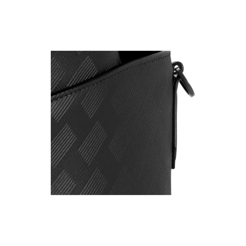MONTBLANC Cow Leather Handbag Shoulder Bag Crossbody Bag Luggage Bag Travel Bag Men's Black-6