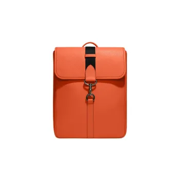 COACH Pebbled Leather Laptop Bag Backpack Tubas Men's Orange