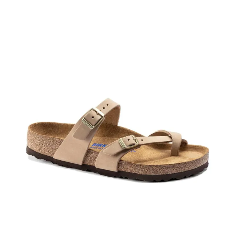 Birkenstock Mayari Soft Footbed Nubuck Leather Sandals 'Sandcastle' Women's-1