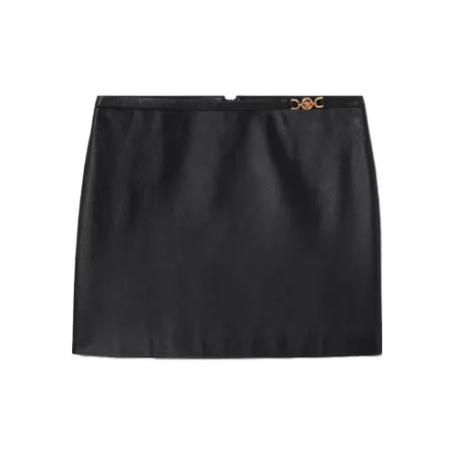 VERSACE Casual Short Skirts Women's Black