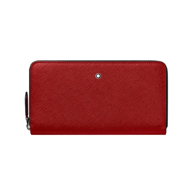 MONTBLANC Calfskin Wallet Men's Red-0