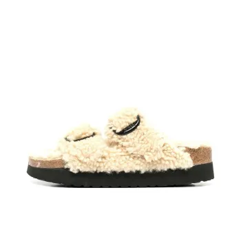 Birkenstock Arizona Big Buckle Shearling 'Teddy Eggshell'