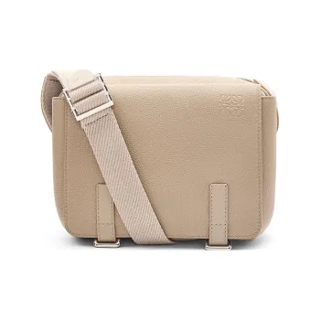 LOEWE Soft Grain Cow Leather Messenger Bag, Shoulder Bag, Crossbody Bag Extra Small Men's Sand
