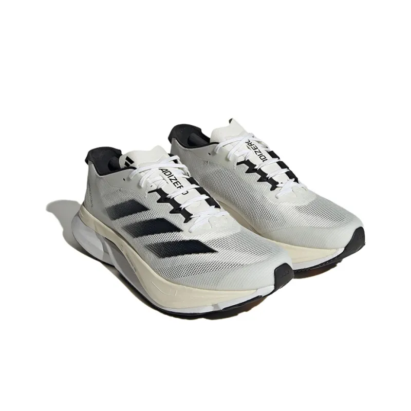 Adidas Adizero Boston 12 Cloud White Core Black Night Metallic-2