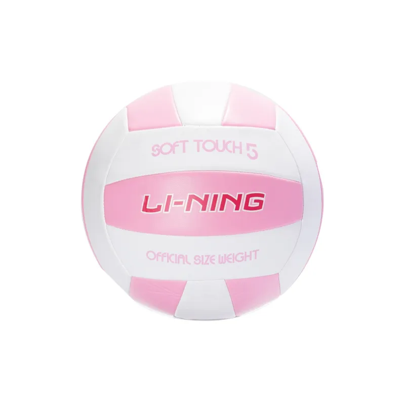 LiNing PVC Size 5 Volleyball Unisex Pink White-8