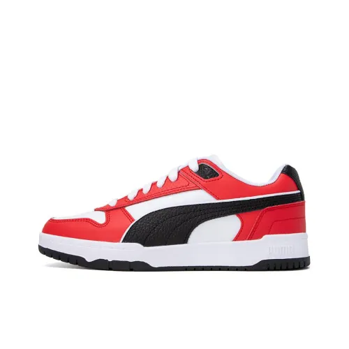 PUMA RBD Game Skateboard Shoes Unisex Low-Top White/Red/Black