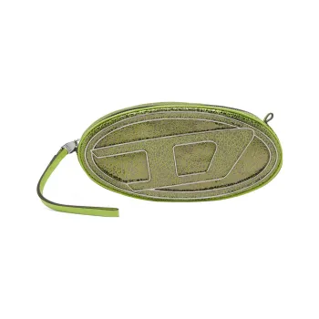 DIESEL Cow Leather Handheld Shoulder Bag Crossbody Bag Regular Women's Green