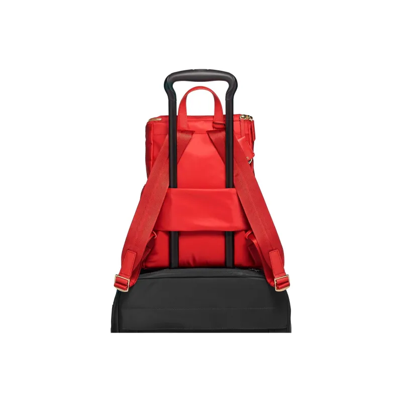TUMI Voyageur Nylon Travel Bags Backpack Large Size Women's Persimmon Red-4