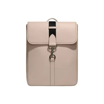 COACH Pebbled Leather Laptop Bag Backpack Tubas Men's Nude