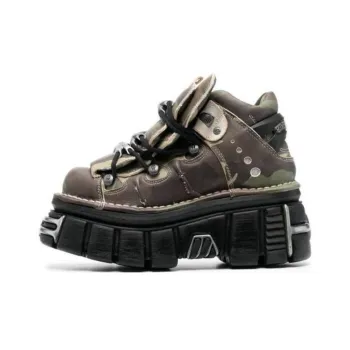Vetements X New Rock Leather Platform Sneakers