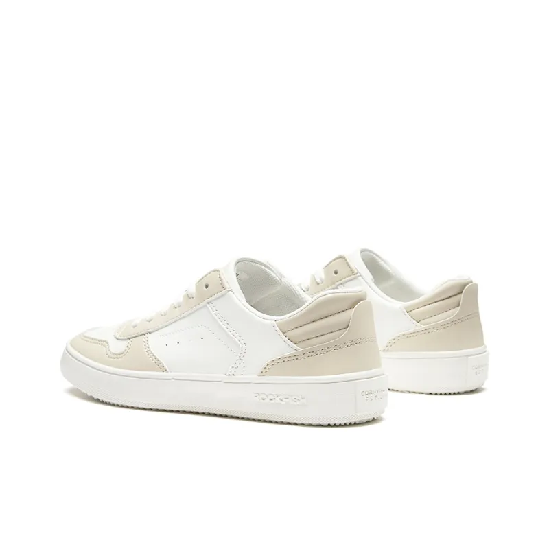 Rockfish Skateboard Shoes Women's Low Top White/Beige-3