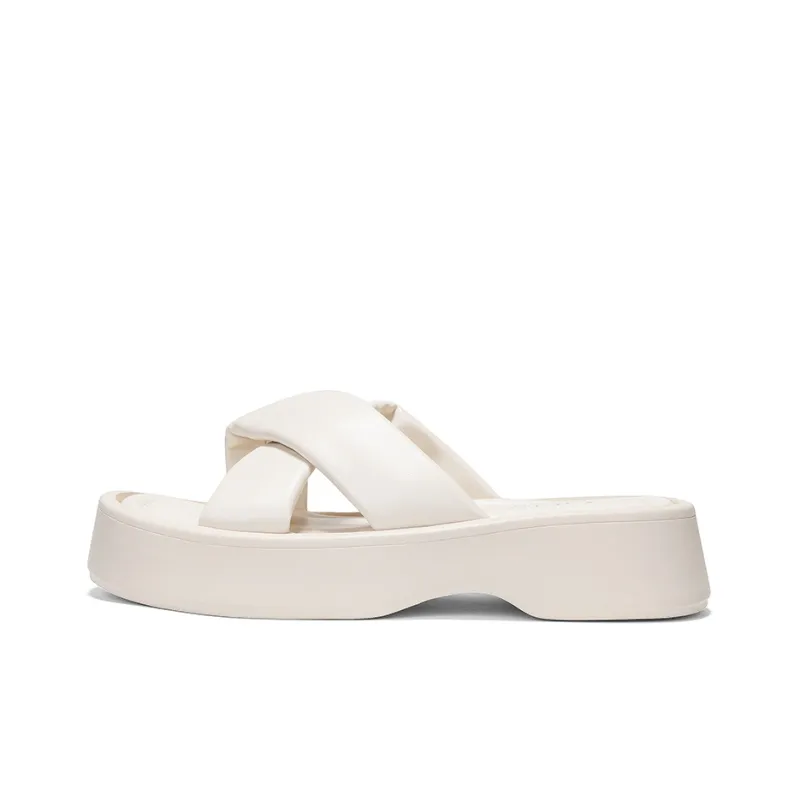 OMS Slide Slippers Women's Black/White-9