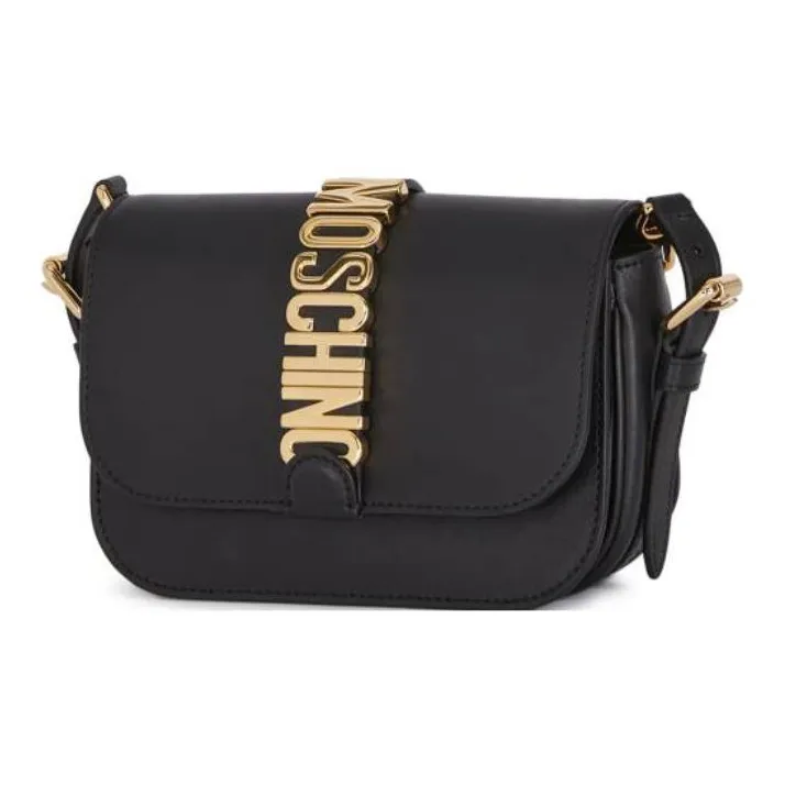 MOSCHINO Calfskin Crossbody Bag Shoulder Bag Women's Black-1