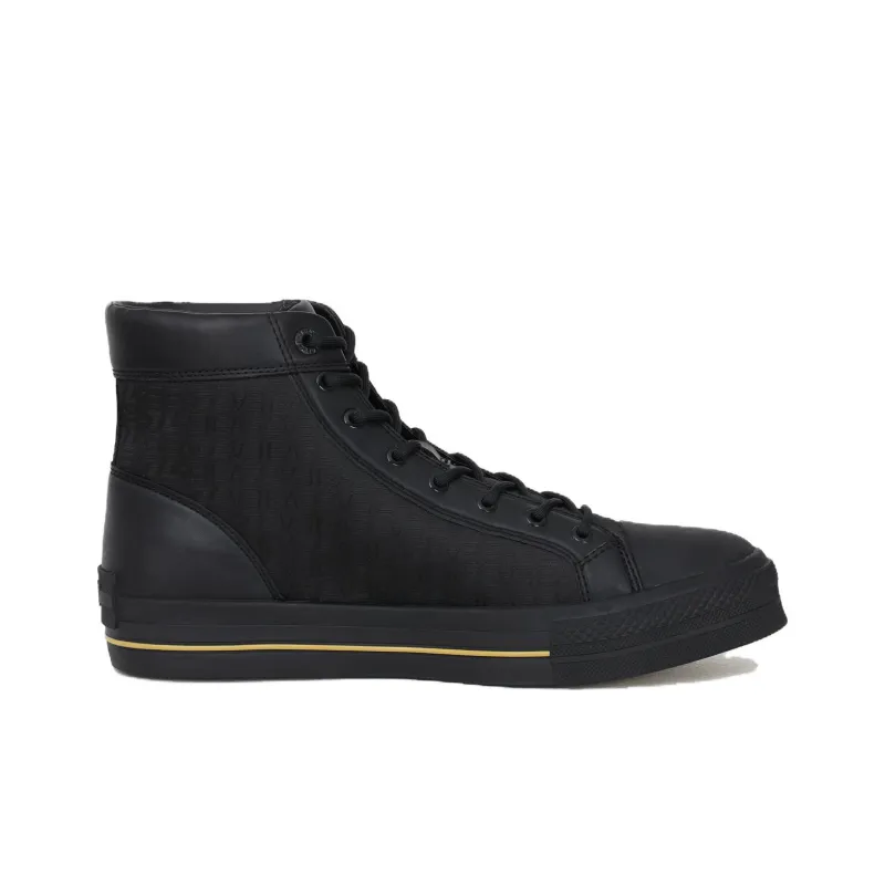 EMPORIO ARMANI EA7 Stylish Skateboarding Shoes Unisex Black-1