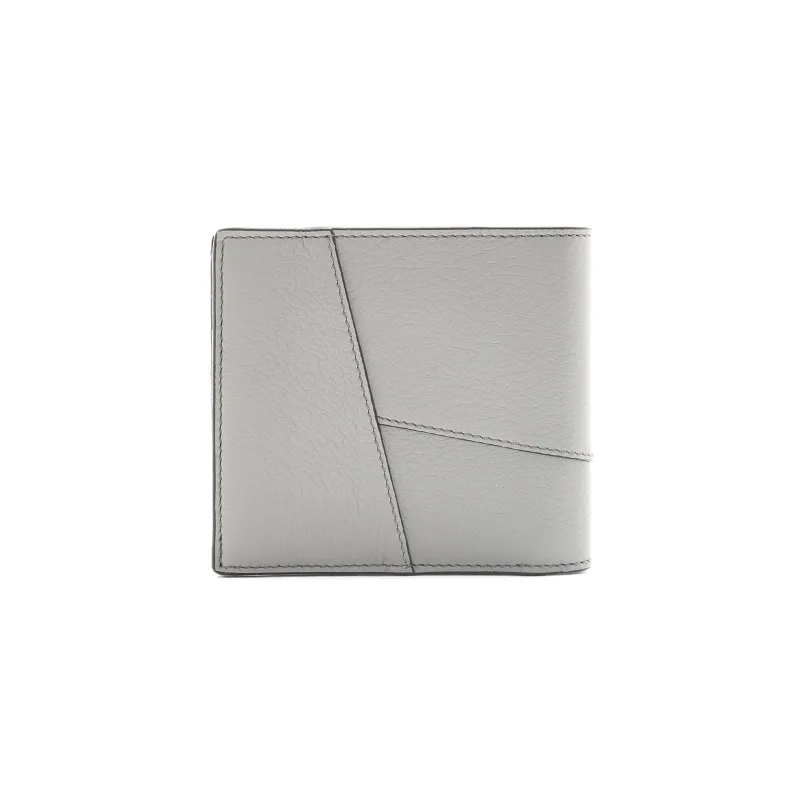 LOEWE Puzzle Cow Leather Wallet Men's Asphalt Gray-1