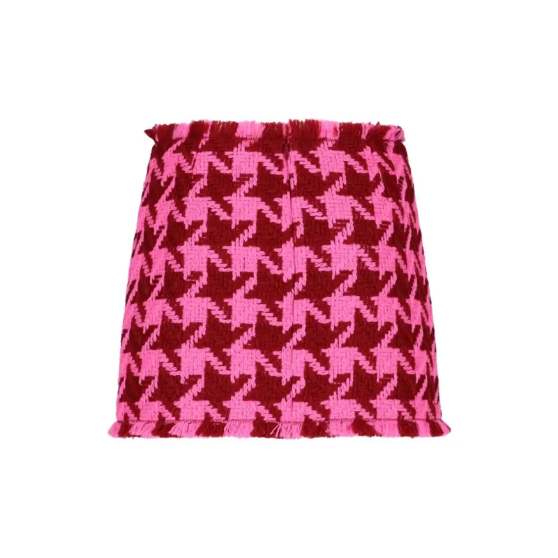 VERSACE Houndstooth High Waist Mini Skirt-1