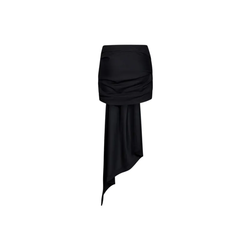 OFF WHITE Box pleat Asymmetric Skirt-1