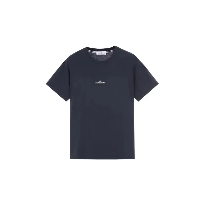STONE ISLAND Logo print Short sleeve T shirt-1