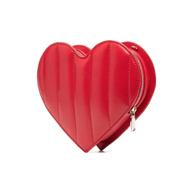 DSQUARED 2 Leather Shoulder Bag Crossbody Bag Women's Red-3