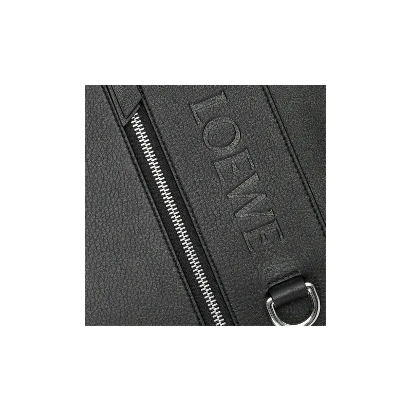 LOEWE Cow Leather Backpack Trumpets Men's Black-4