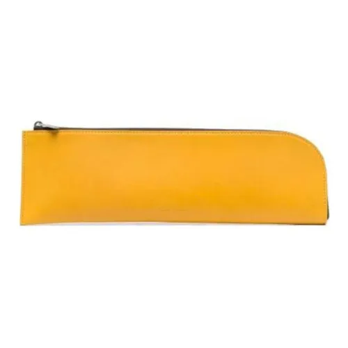 RICK OWENS/RO Leather With Fabric Wallet Women's Yellow