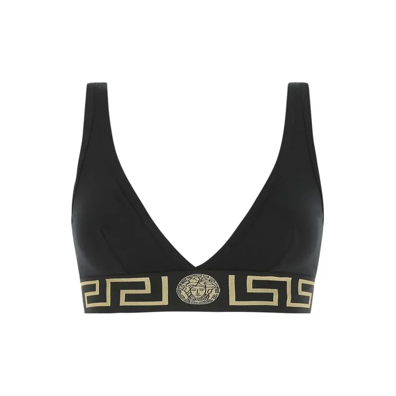 VERSACE Greca Border Triangle Bralette-0