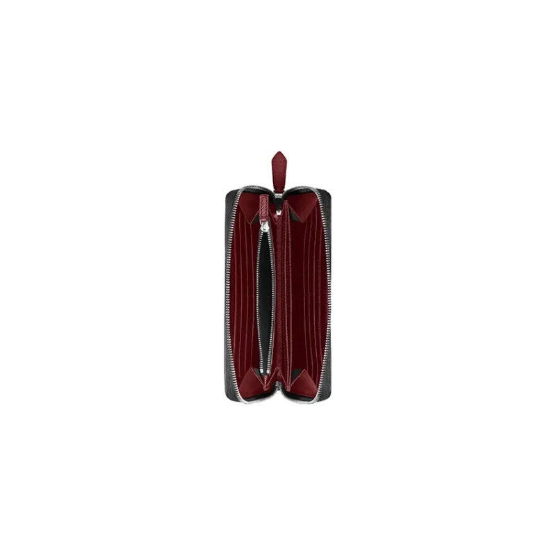 MONTBLANC Cow Leather Wallet Men's Burgundy-2