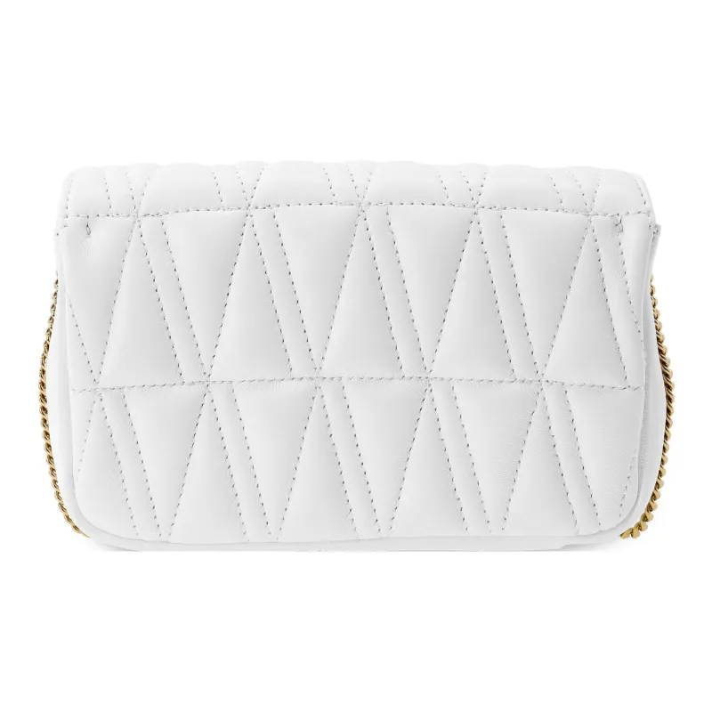 VERSACE Sheepskin Clutch, Crossbody Bag Regular Women's White-2