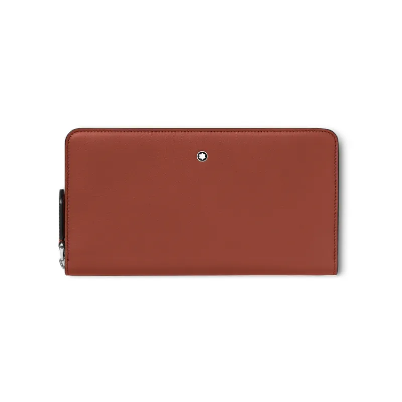 MONTBLANC Calfskin Wallet Men's Brick Red-0