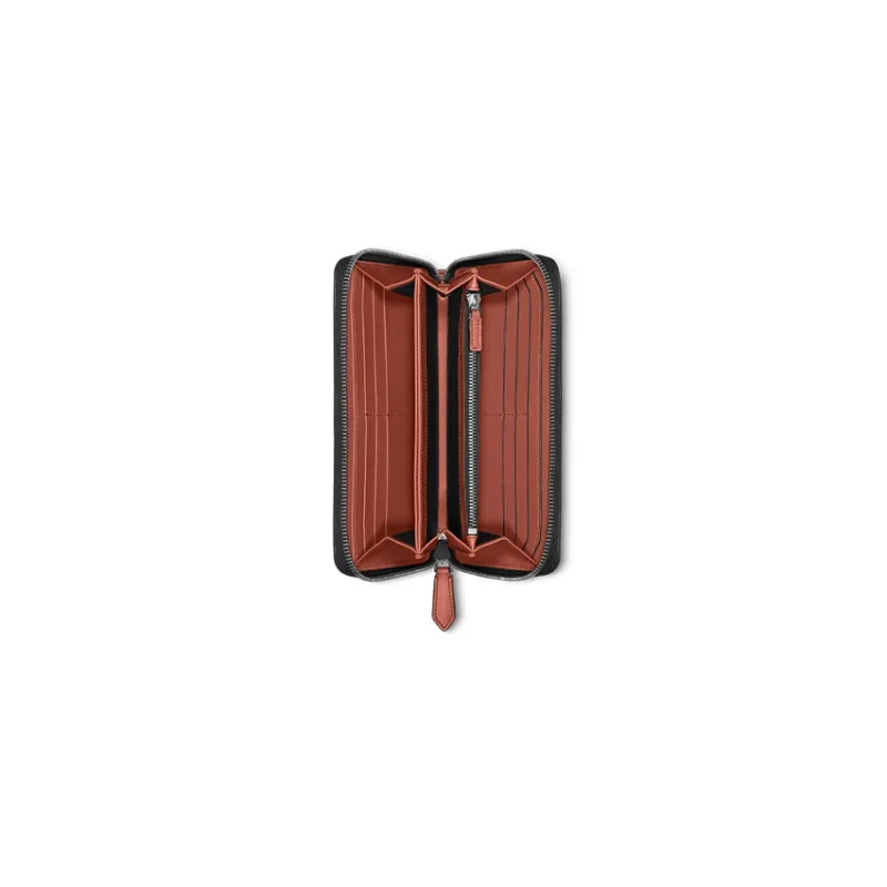 MONTBLANC Calfskin Wallet Men's Brick Red-1