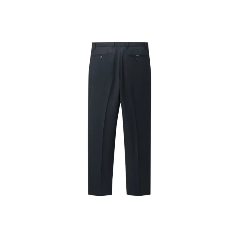 HLA Suit Trousers Men Navy Blue Plaid 03-1