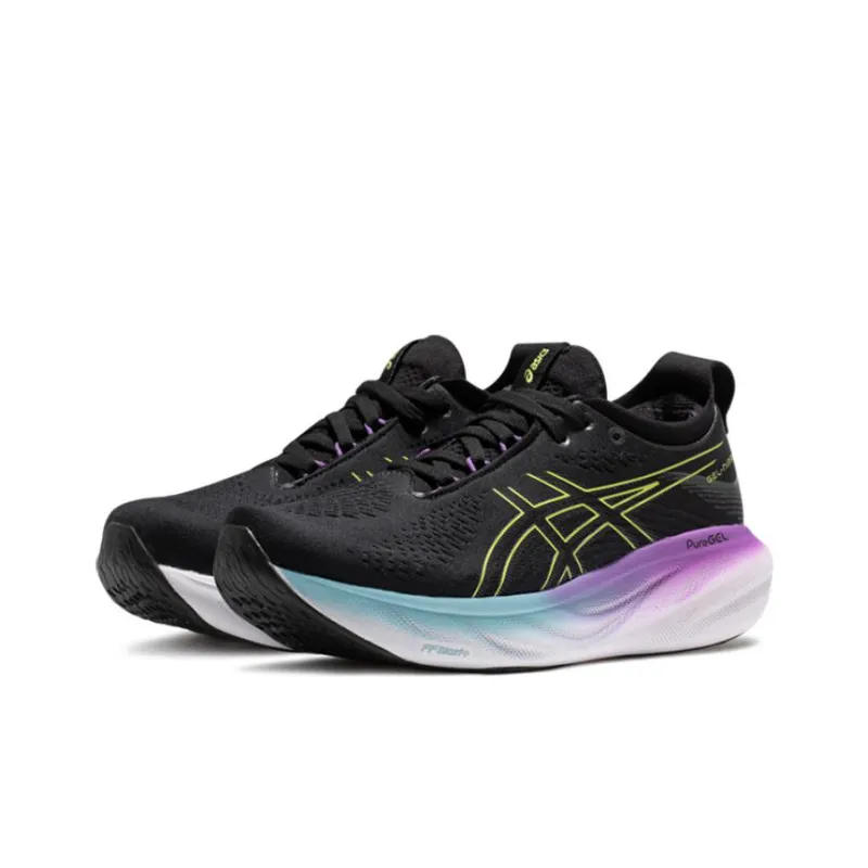Asics Gel Nimbus 25 Black Glow Yellow Women's-1