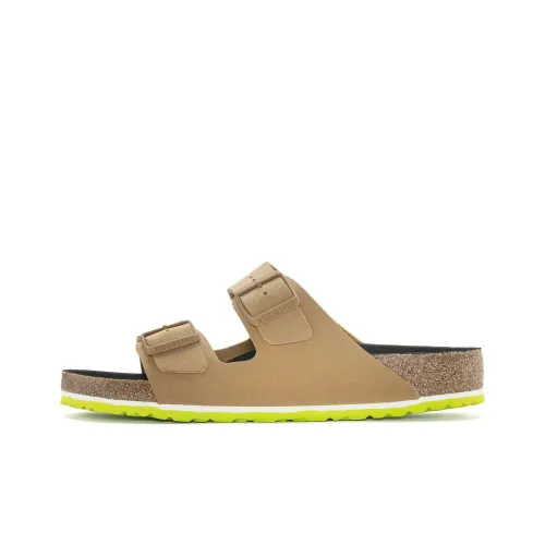 Birkenstock Arizona Series Slide Slippers Men Cork Brown