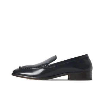 THE ROW Mensy Square-toe Leather Loafers
