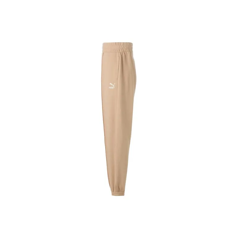 PUMA CLASSICS Knitted Sweatpants Women's Ginger Yellow-2