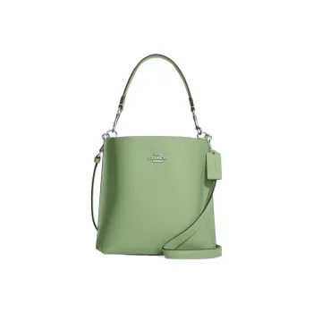 COACH Mollie Leather Bucket Bag, Shoulder Bag, Crossbody Bag Small Size Women's Green